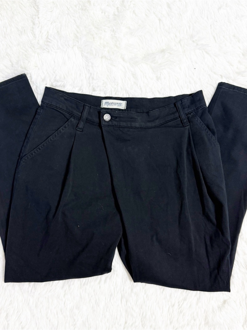 Madewell Black Crossover Skinny Leg Pants Size 26